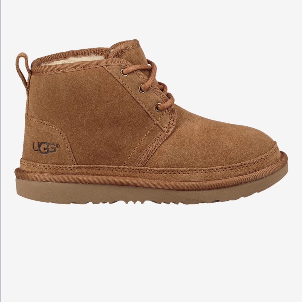 UGG Tan Suede Lace-Up Boots